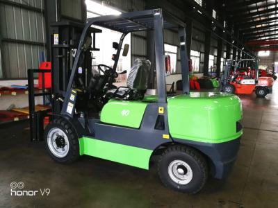 China 4.0 ton diesel forklift with isuzu engine 4.0t forklift truck with triplex mast for sale