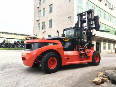 China 30T big forklift with 2 Stage 4m Duplex Mast Diesel Forklift en venta