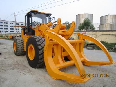 China 10 ton 12ton load capacity log loader 10ton/12ton wheel loader with grapples attachments for sale