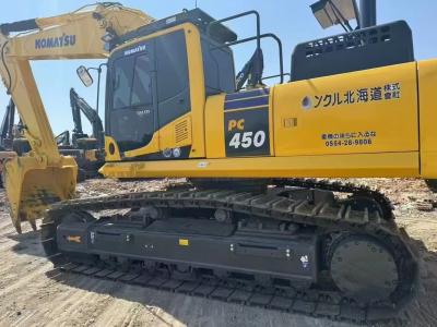 China 6.7 metros de profundidad de excavación excavadora PC450 de segunda mano con 263 kW de potencia tanque de combustible 350L en venta