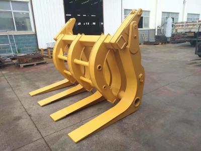 China BENE 5ton wheel loader attachment log grapple wood clamp for timber loading for sale