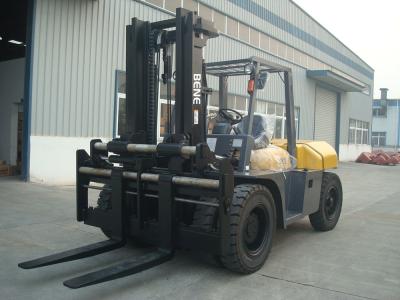 China BENE 10ton forklift truck VS TCM 10 ton diesel forklift with free mast for sale