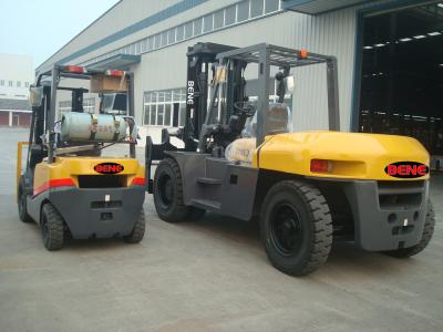 China BENEN 10 ton forklift truck VS TCM 10 ton diesel forklift with ISUZU 6BG1 engine for sale