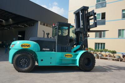 China 20ton heavy duty forklift FD200 with 3500mm lifting heigh 20ton container forklift CPCD200 forklift for sale