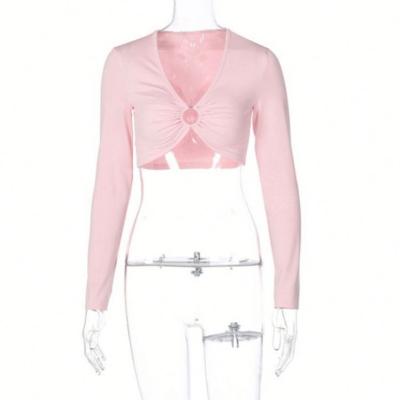 China New ArrivaSummer Sless Breathable Breathable Collection Thank Full PU Leather Women Design Fashion Crop Tops for sale