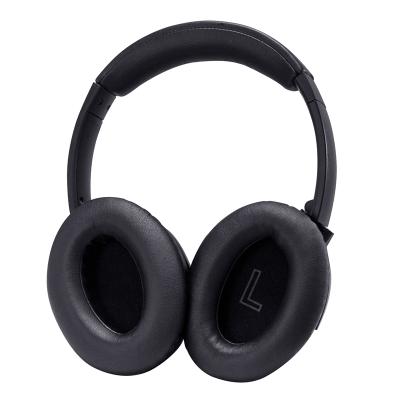 China New Headband ANC Headset ODM Earphone Tender Over Ear Headset With Leather Active Protein Ear Pads Noise Canceling Headset for sale