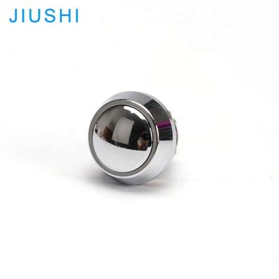 China Stainless/Brass Plating A12-10BL Spherical Head 12mm Metal Knob IP65 Momentary Push Button Switches 2 Screws 1NO for sale