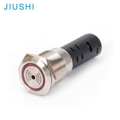 China Stainless/Brass Plating/High Oxidation Quantity A19-SM Type Aluminum Alloy Metal Push Button Switch Buzzer With IP65 Lamp Hole Diameter 24v 220v 19mm Yellow 3A/5A Red Green for sale