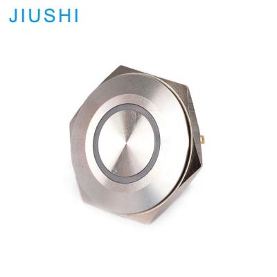 China Stainless Steel A40-11D 24v 220v CHINA Diameter Hole 40mm Metal Push Button IP65 LED Push Button Switch for sale