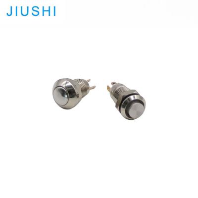 China China factory IP67 waterproof push button switch mounting hole 8mm mini stainless/brass metal push button 1NO S8-10 CHINA for sale