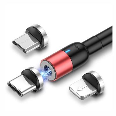 China Magnetic OEM Logo The Latest 20 Watt 3 in 1 Type C Magnetic USB Micro Fast Charging Charging Cable for sale