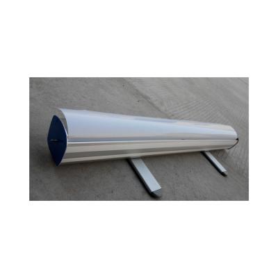 China Factory Wholesale Lightsome And Portable Large Low Synthetic Stand PP Paper Roll Up Banner Stand-saving Type With High Quality for sale