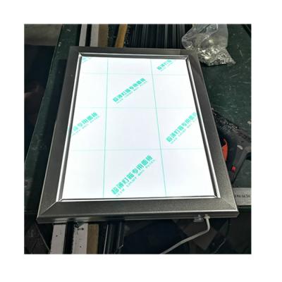 China Aluminum+Acrylic+LED Wall Mount Aluminum Snap Frame Light Box Shop Menu Board Drinks Coffee Photo Frame Slim For Advertising Display for sale