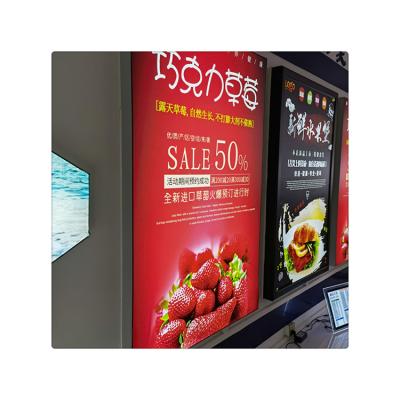 China Factory wholesale large size image display mini LED movie poster light box ultrathin soft aluminum frame light box for sale