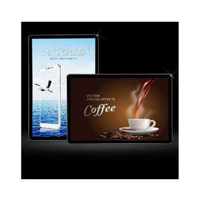 China Milk Tea Shop Frame Billboard Around Corner Slim Acrylic LED Sign Advertising Led Picture Frame Aluminum SMD Backlit 2835 LED 1-3 Years Sc for sale