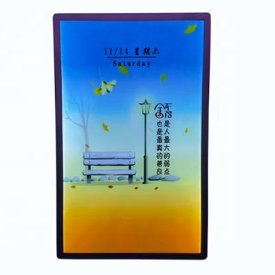 China Milk Tea Shop LED Acrylic Advertising Led Backlit Round Corner Picture Frame Sign Poster Stand Frame Aluminum Slim SMD 2835 LED 1-3 Years 001 for sale