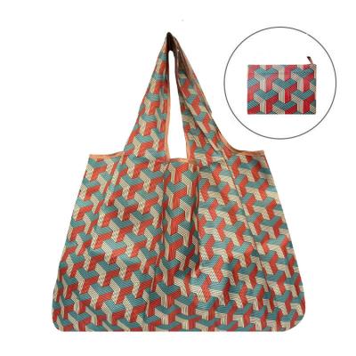 China Portable Eco New Cheap Printed Reusable Shopping Bags Colorful Shopping Bag for sale