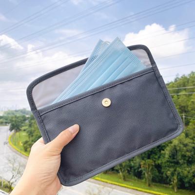 China Clip Foldable Disposable Portable Case Holder Organizer kn95 Cover Face Mask Carrying Storage Box for sale