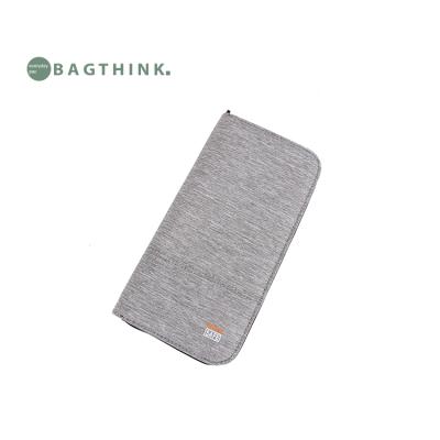 China Top Soft RFID New Arrival Polyester RFID Wallet With Zipper For Travel for sale