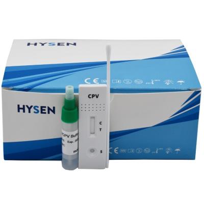 China Hoge nauwkeurigheid snelle diagnose hondenparvovirus antistof Rapid Test Cpv Kit voor thuis Te koop