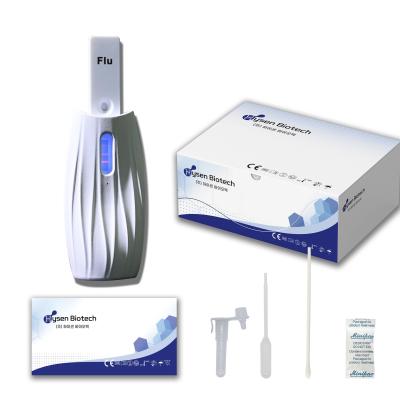 China CE Certified Influenza A/B Antigen Rapid Test Kit Cassette Format for Rapid Diagnosis for sale