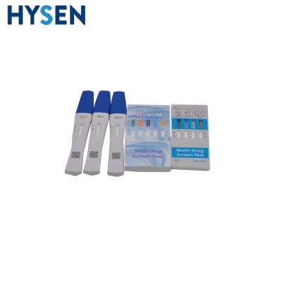 China Hysen Multi- Drug Test Strip Cassette Ce Marked Urine Drug Analyzer houdbaarheid 2 jaar Te koop