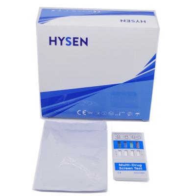 China CE-certificering Hysen drugtestkits voor 4 panelen 9 in 1 Thc Coc Amp Testing Doa Test Te koop