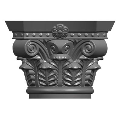 China High Precision ABS Plastic Decorative Roman Column Chapter Top Cement Molds for sale