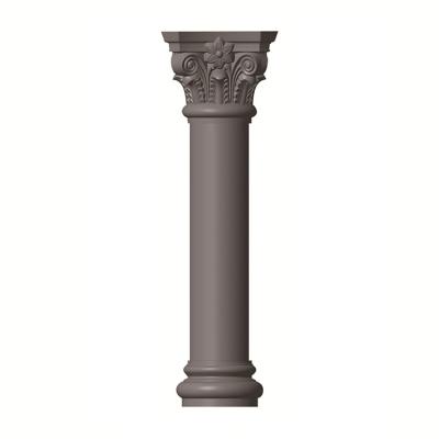 China Solid Exterior ABS Plastic Concrete Single Pillar 40cm x 370cm Pillars Roman Column Molds For Sale for sale