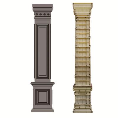 China Factory Price Solid Design New 35cm x 370cm Pillars Square Roman Column Concrete Molds for sale