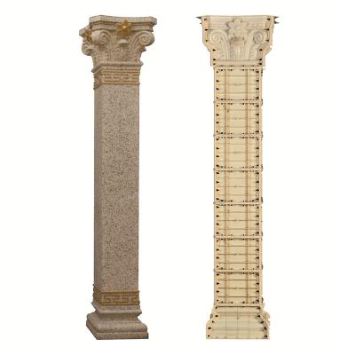 China Factory Price Solid Square 35cm x 370cm Simple Roman Column Pillars Concrete Molds For Sale for sale