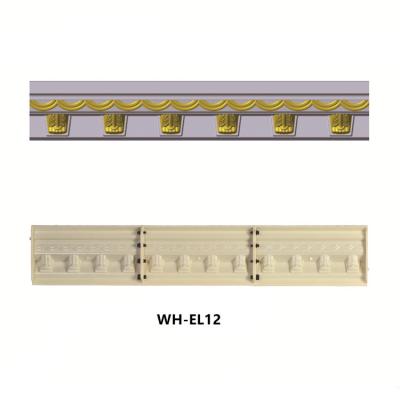 China Molded In Place Made House European Style Decoration ABS Plastic Eaves Line Molding for sale