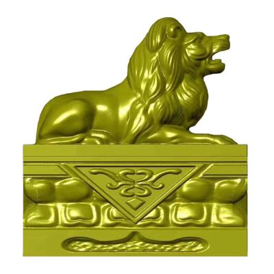 China High Precision ABS Plastic 1 Meter Large Concrete Lion Statue Molds For Garden for sale