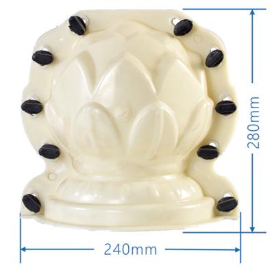 China High Precision Beautiful Lotus Statue Handmade Concrete Molds for Home for sale