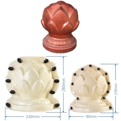 China High Quality Plastic Lotus Statue High Precision ABS Decorative Concrete Molds for sale