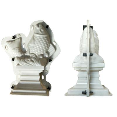 China High Precision ABS Plastic Fish Shape Decorative Concrete Statue Molds For Baluster Columns for sale