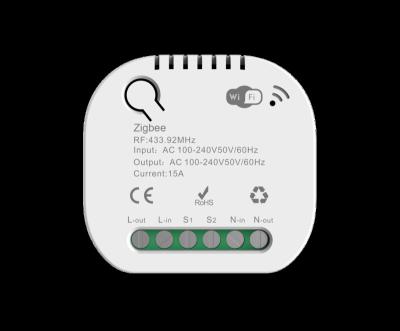 China Countdown Function Support Alexa Smart Home Automation Wifi Google Home Switch 16A Breaker Module Tuya Life App Timer Wall Smart Lamp Switch for sale