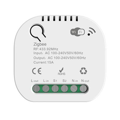 China GIRIER Tuya ZigBee 3.0 16A Switch Module Smart Home DIY Breaker 1 Timer/Countdown/Family Sharing 2 3 4 Band 2 3 4 Supports 2 Way Control Work With Alexa Google Home for sale