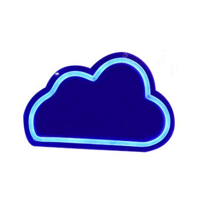 China Warehouse Cloud Shape Sign Electronic Neon Signs Neon Lights For Wall Decoration Birthday Party Kids Living Room Battery Not for sale