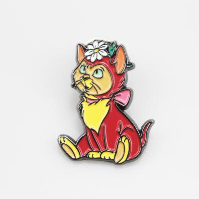 China 2021 Europe Wholesale Quality Metal Crafts Cat Coffee Pin Lapel for sale