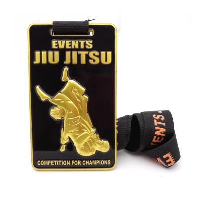 China Custom Brazil 3d jiu jitsu events sports awards metal medal for sale