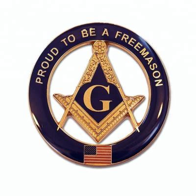 China Europe ABS Metal Car Grill Emblem Badges Freemason Masonic Emblem for sale