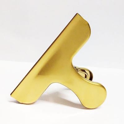 China office & school custom plated bulldog clips platypus metal brass clips for office bill ticket for sale