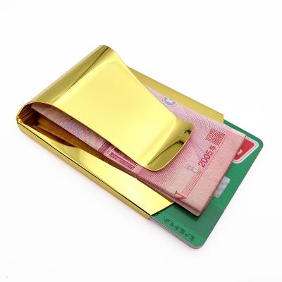 China Wholesale Europe Stainless Steel Metal Money Clip Slim Wallet With Credit Card Wallet Holder for sale