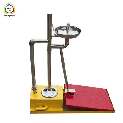 China Normal temperature pure water or standard steel composite ABS/stainless water emergency eye seal and shower station with anticorrosion coating for sale