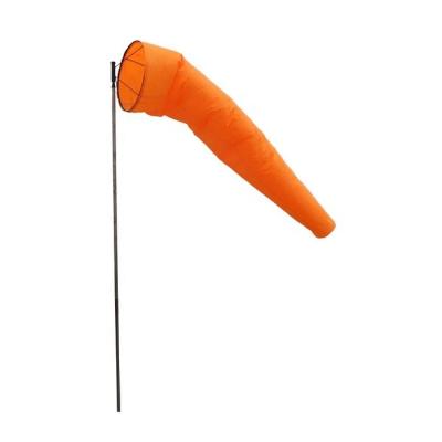 China Custom Made Outdoor Orange Windsock High Visibility Wind Direction FLYING Flag for sale