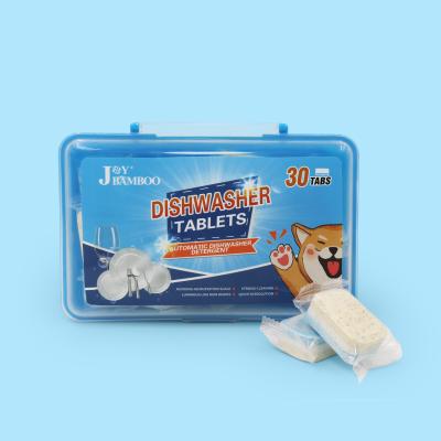 China Disposable Dishwasher Detergent Powerbal Detergent Tablets Dish Cleaning Fresh Scent Dishwashing Tablet for sale