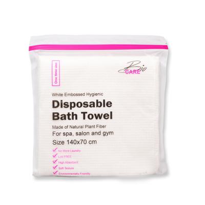 China Spa Disposable Quick Dry Facial Paper Nonwoven Towel Disposable Bath Towels For Bath Salon Hotel Gym Travel for sale