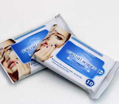 China Best Makeup Removal Facial Cleansing Wipes Towelette Cleansing Makeup Remover For Dry Skin for sale