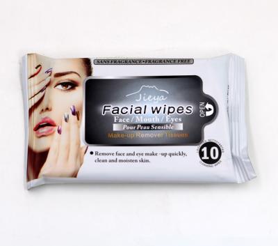 China Makeup Removal OEM Private Label Makeup Remover Wet Wipes Portable Packing Facial Cleansing Wet Cloths for sale